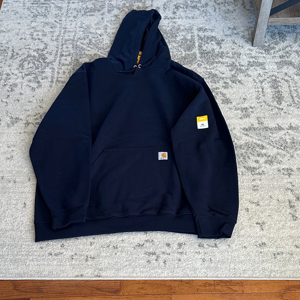 Men's Navy Blue Carhartt Hoodie Sweatershirt